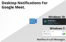 Desktop Notifications For Google Meet