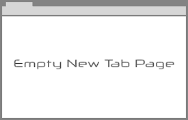 Empty New Tab Page