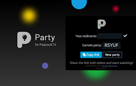 Peacock TV Party: watch together and chat