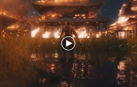 Sekiro Amidst the Flames 4K Wallpaper