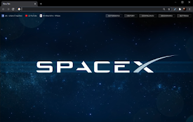SpaceX Animated New Tab