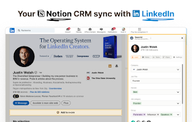 n-crm v2: Notion CRM sync with LinkedIn