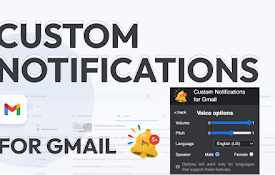 Custom Notifications for Gmail