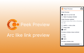 Peek Preview - Arc like link preview