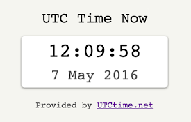 UTC Time Now