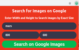 Google Search Images by Exact Size