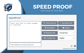 SpeedProof: One-Click AI Text Edit