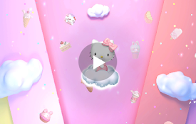 Pink Hello Kitty: Sweet Elegance in Every Detail Live Wallpaper